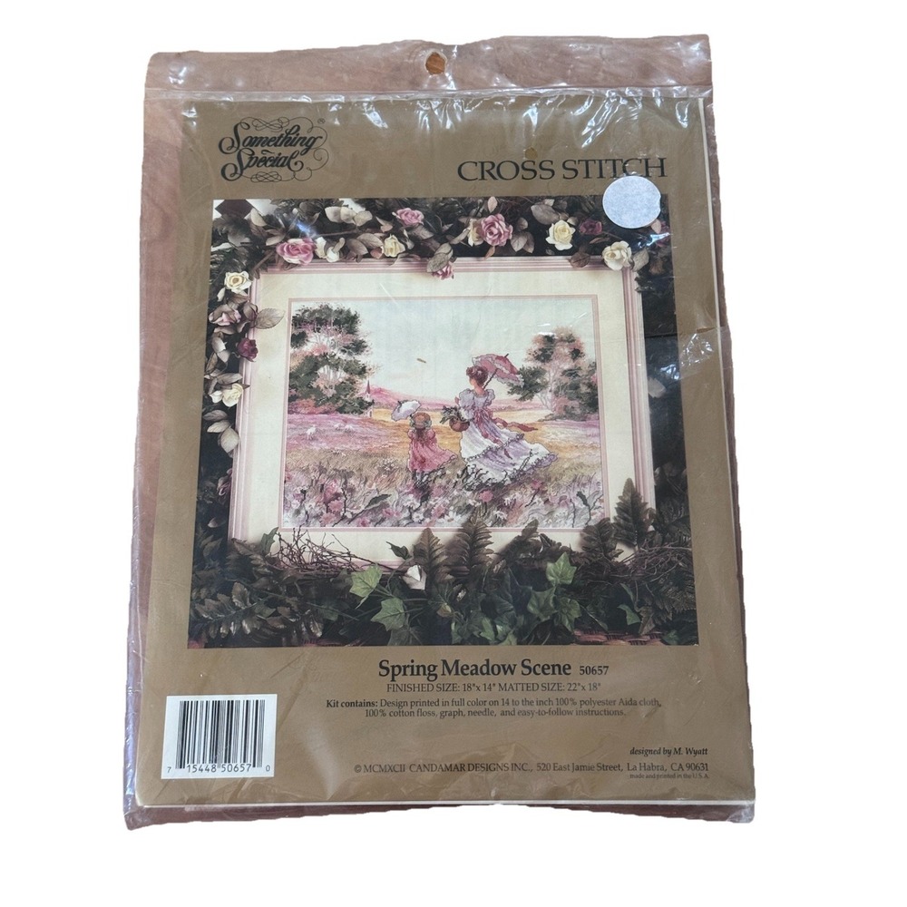 Vintage 1991 Something Special Cross Stitch VICTORIAN SHOW SCENE 50628 NEW